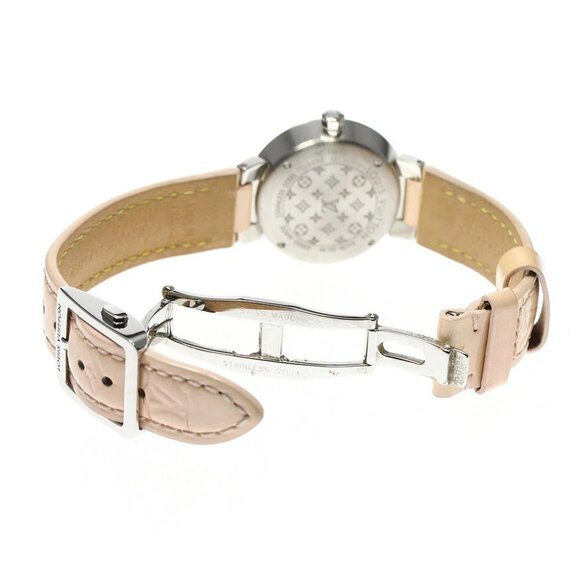 LOUIS VUITTON Tambour monogram Q12MF Diamond bezel 8P Quartz Ladies_784763 - Picture 4 of 7